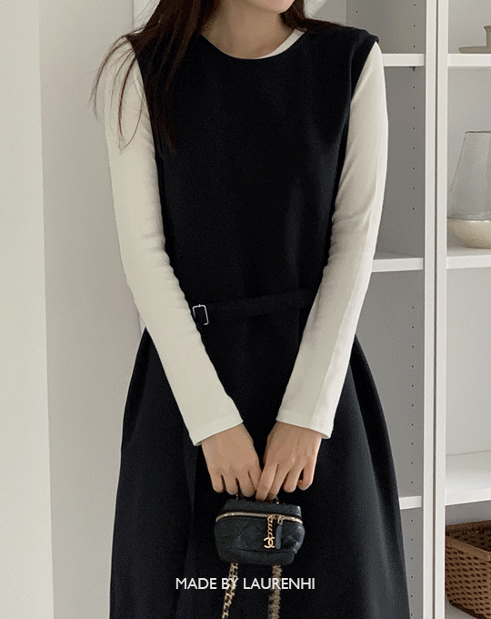 [Made Lauren]로웰 골지 슬림핏 긴팔 티셔츠 - 4 color